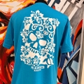 ROCK scull Hawaiian Tee/BLUE x White