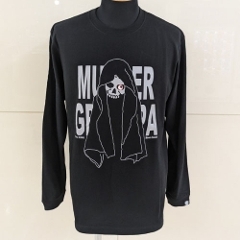 SALE 2024 MURDER GRANDPA LONG sleeveTee / Black