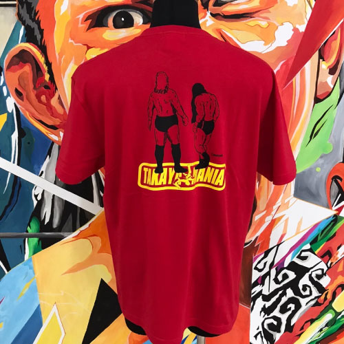 TAKAYAMANIA -alive Tee / red TAKAYAMANIA パイルドライバー